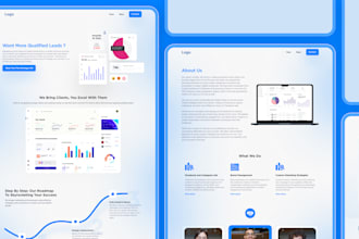 design figma websites, saas landing pages, and dashboards
