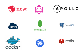 develop API with nest js, express js, graphql, mongodb