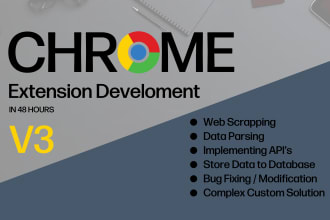 build a custom google chrome extension with apis