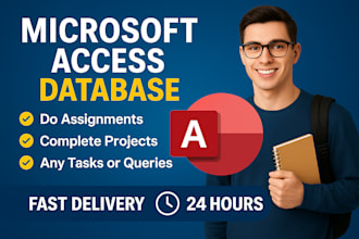 develop ms access database assignments and projects