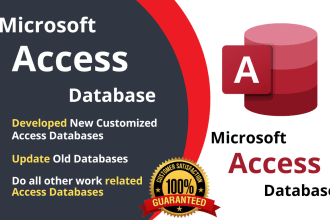 develop microsoft access database project and assignments