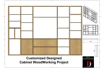 design wood furniture closet, cabinet, kitchen, chair, table