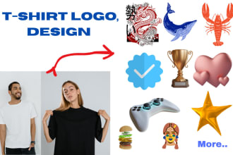 do amazing tshirt and t shirt design logo , typography