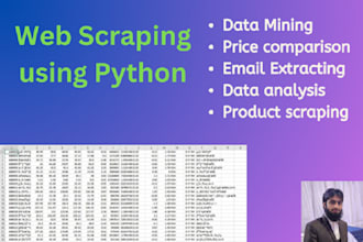 build python web scraper for data scraping