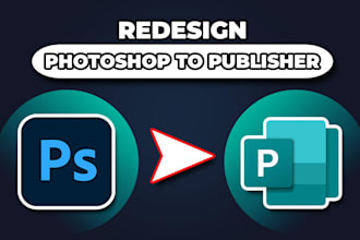 redesign photoshop to publisher