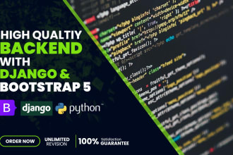 develop your custom web backend with django and bootstrap