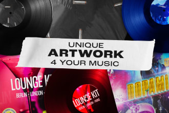 create an original album music cover for spotify, itunes