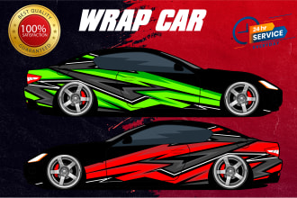 design professional racing car, van ,food truck, van,  and custom vehicle wraps