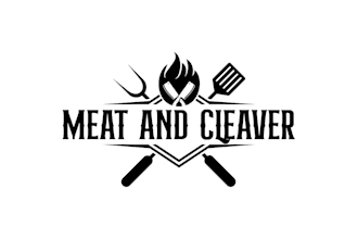 create amazing meat and cleaver logo for your business