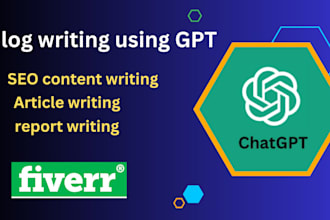 do blog writing and data entry using chat gpt 4