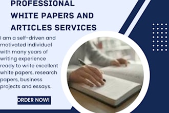 write professional white papers and articles for you