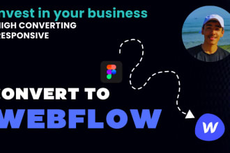 convert your design into a responsive webflow website