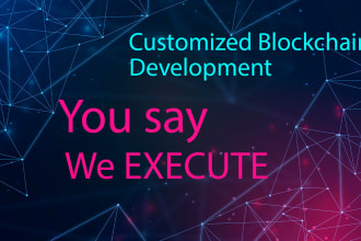 develop private blockchain with dapp and smart contracts