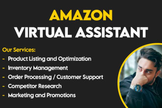 be your amazon virtual assistant, amazon VA, store manager