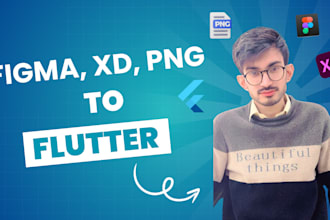 convert your figma , xd design to mobile app using flutter