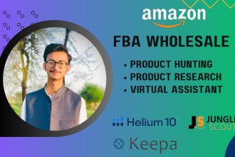 do amazon wholesale product research and virtual assistant