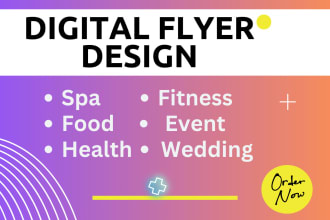 design digital flyers for print and social media