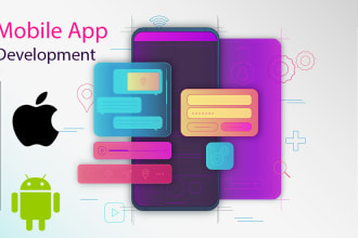 develop hybrid or native android app and ios app