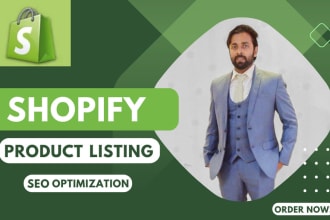 do manually shopify product listing and shopify data entry