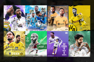 design a sport graphic, poster, flyer, banner, jersey swap