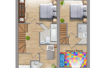 design a house for person with reduced mobility, or an autistic person