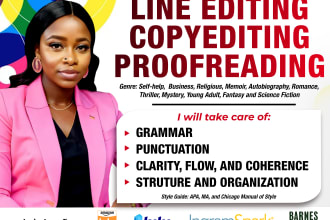 be your book editor to proofread and edit your manuscripts