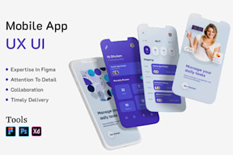 do ui ux design, website ui ux, app ui ux, dashboard ui ux in figma