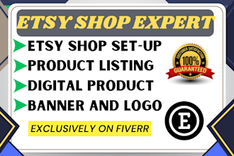 etsy store creation with etsy digital products etsy shop set up with etsy seo