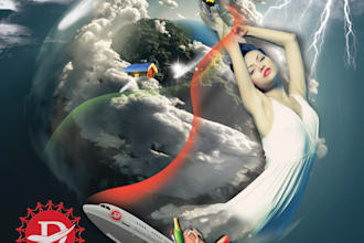 design a beautiful advertising plan and logo for you