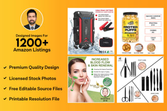 provide you with amazon listing images design, amazon a plus content