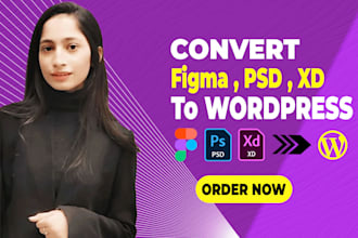 convert figma to elementor pro page builder or figma landing page to wordpress