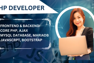 do web programming using PHP, ajax and mysql database