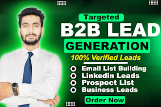 do b2b lead generation linkedin leads email list building and prospect list