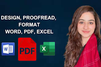 design, proofread and edit any file or document