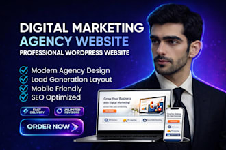 develop a digital marketing agency website, business website