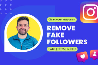 identify and remove instagram fake, inactive and ghost followers