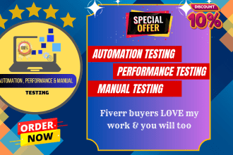 offer sqa services automation, performance, and manual testing