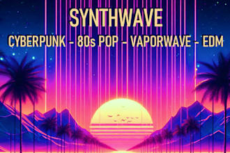 be your ghost music producer synthwave, edm, 80s pop, techno