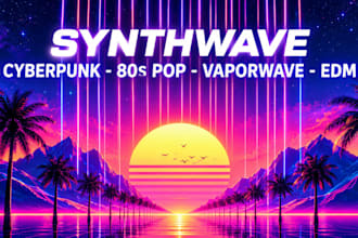 be your ghost music producer synthwave, edm, 80s pop, techno