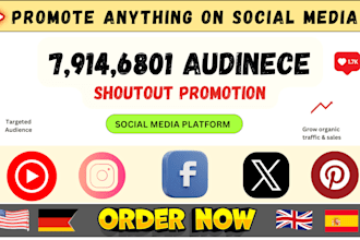 promote website, business or any link on social media