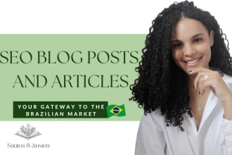write brazil portuguese SEO articles and blog posts