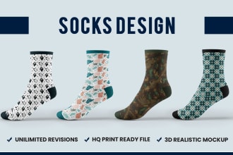 create unique socks design for you