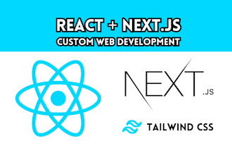 develop a modern responsive react or next js website