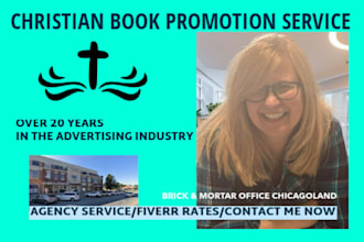 do a professional christian book promotion designed to boost sales