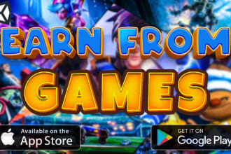 create 2d, 3d realistic android, ios games ready for publish