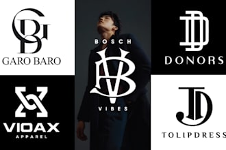 do modern luxury fashion clothing brands, boutique logo