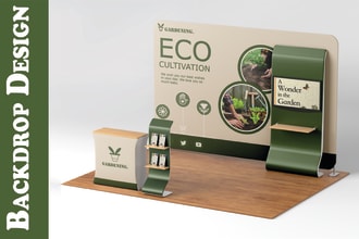 design event backdrop, expo banner and roll up banner