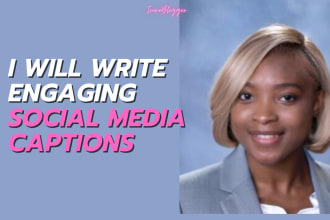 write catchy social media captions for instagram or facebook