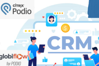 develop podio CRM along with real estate  process automation and integration