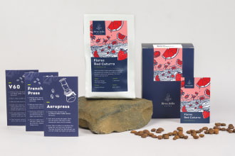 customized coffee bean packaging with a professional touch